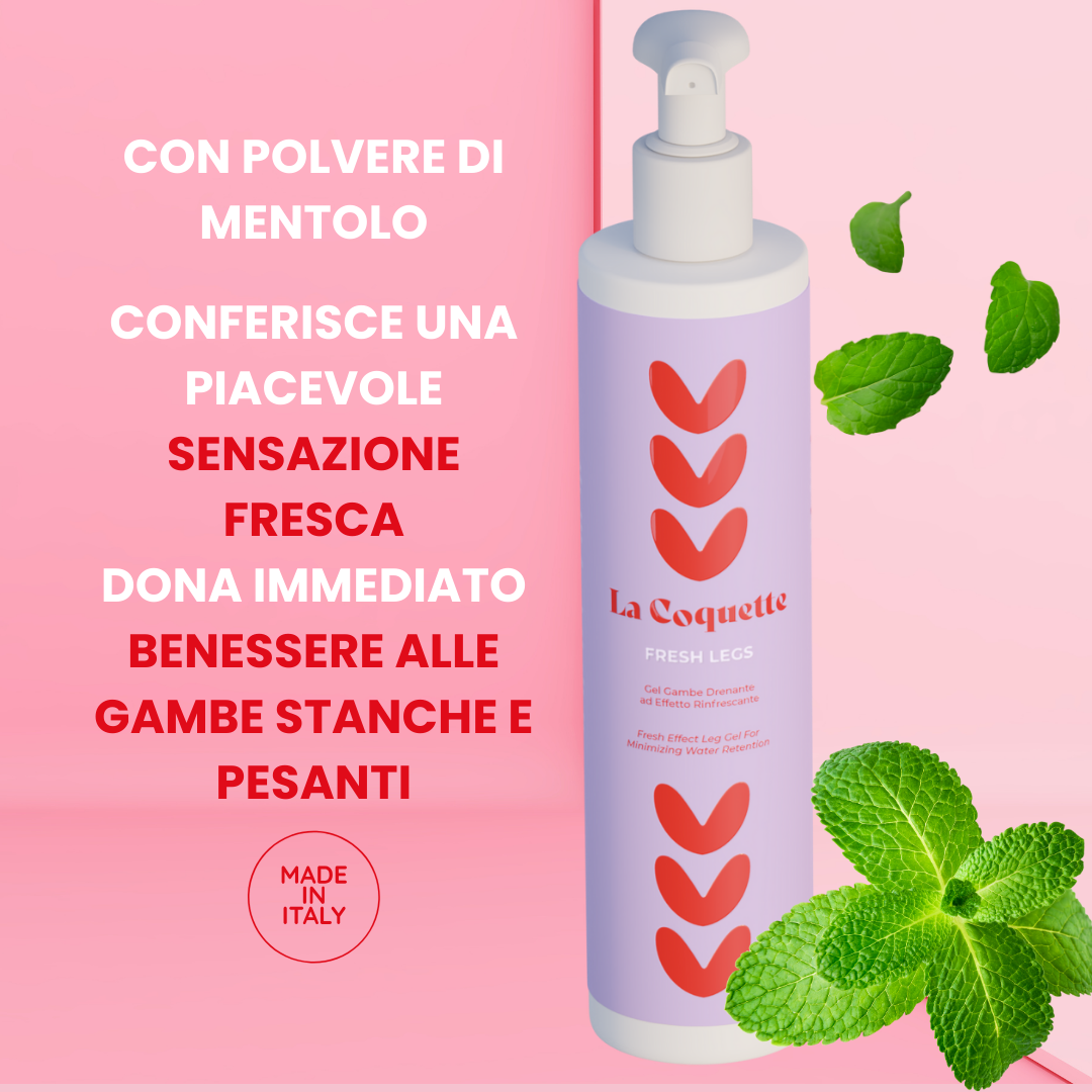 Fresh legs fronte Gel Gambe Drenante e Rinfrescante per Gravidanza e Allattamento