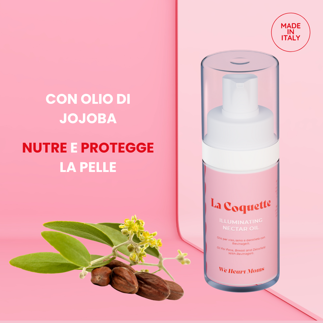 La coquette Illuminating nectar Oli fronte Olio Viso Seno e Décolleté specifico  per Gravidanza e Allattamento 